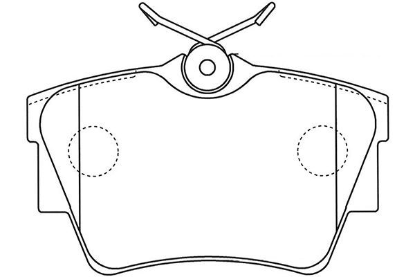 KAVO PARTS Комплект тормозных колодок, дисковый тормоз BP-6608